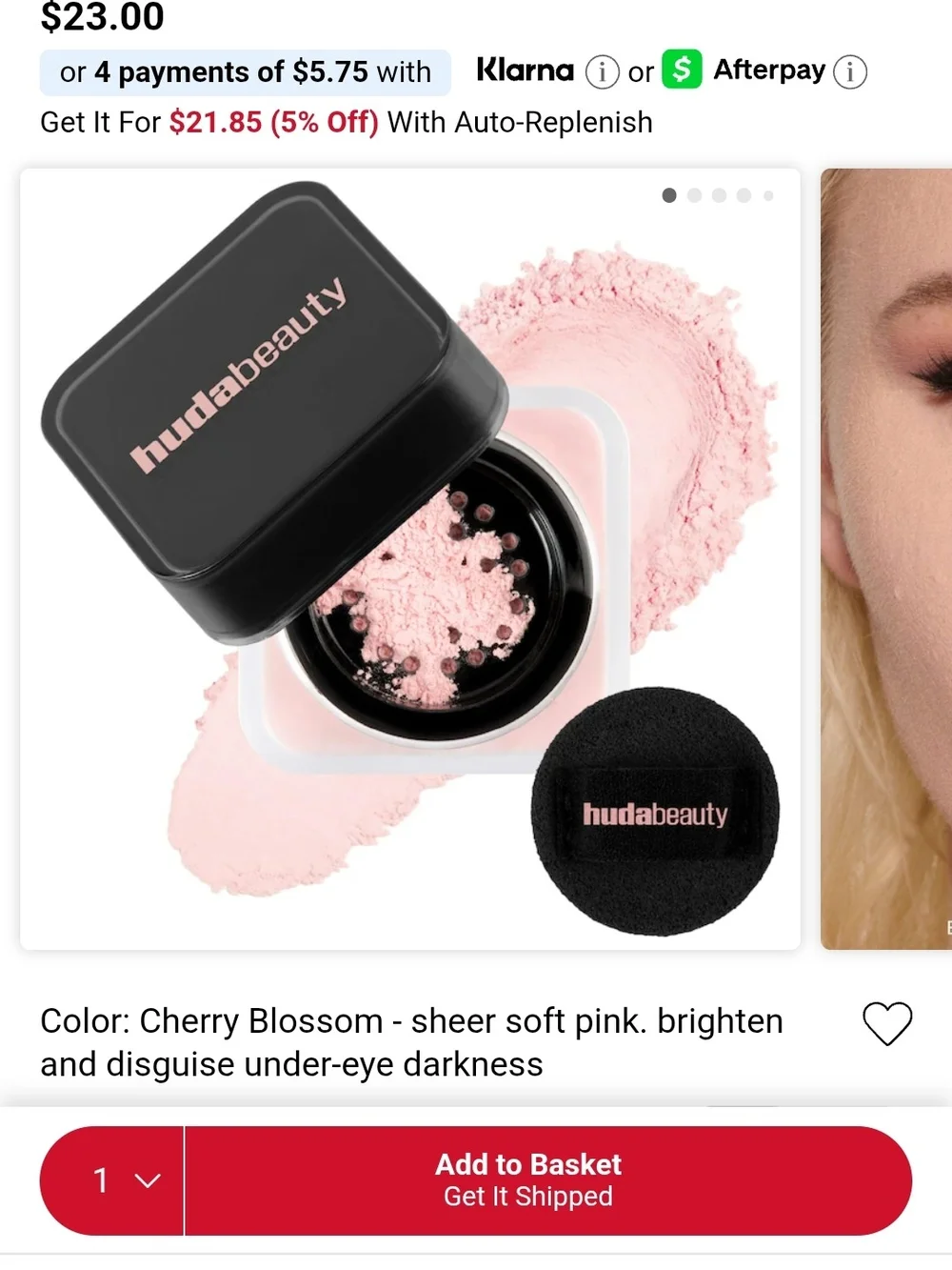 HUDA BEAUTY BABY CAKE SETTING POWDER